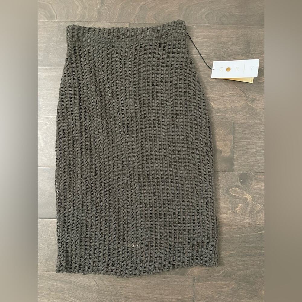 Cory Army Green Knitted Skirt - size XS